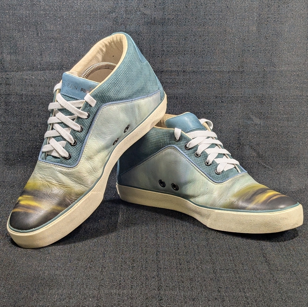 Men's Vintage Alexander McQueen X Puma Deck Mid II Sneaker sz 10 354886 02